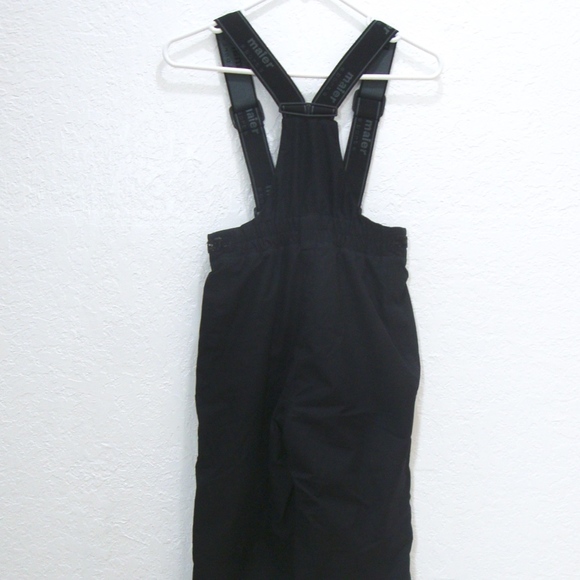 MAIER Germany Ski Pants KIDS Black Gray Suspenders Snow Board Euro 140 US 8-10 - Picture 5 of 8